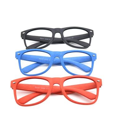 China Custom Straw Recycled Biodegradable Plastic Wholesale Sunglasses New Wheat Material Fashion Sunglasses for sale