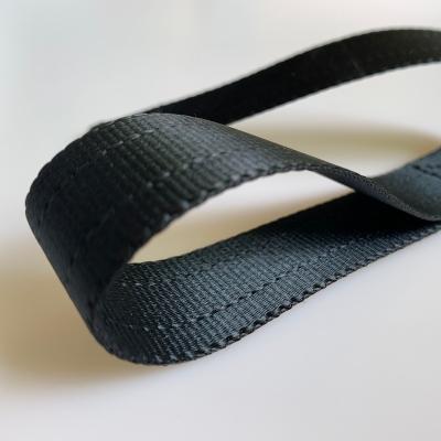 China Customizable and High Tensile 100% Polyester Webbing Eco-Friendly Woven Webbing for Car Seat Traction Strap for sale