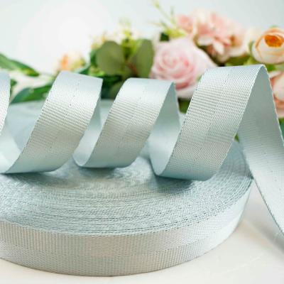 China High quality two-panel high quality abrasion resistant muli-color polyester webbing for child seat belt for sale