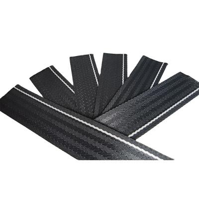 China Wholesale high quality high quality polyester webbing black and white webbing for child seat belt for sale