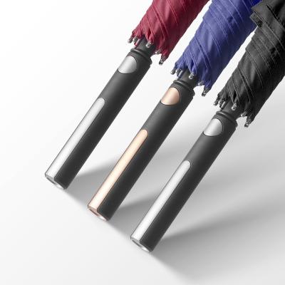 China Minimalist Automatic Ultra-wide Umbrella Men And Women Reinforced Handle Anti-wind Golf Double Straight Pole Long Umbrella Can Be Printed for sale