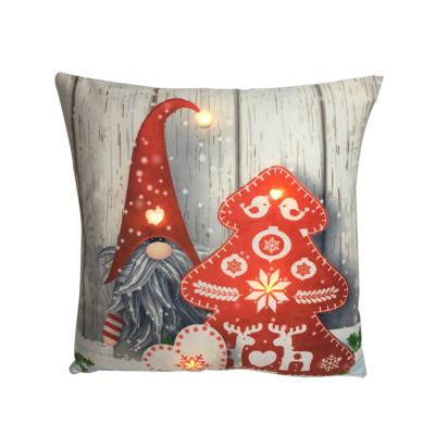 China With Light Cartoon Pictures Square Cotton Led Light Back Support Fluffy Pillow for sale