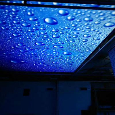 China Non Self Adhesive Outdoor Canvas Material PVC Stretch Ceiling For Swimming Pool for sale