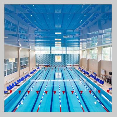 China Ceilings Swimming Pool Decoration Materials Blue Sky PVC Artistic Ceiling Panel for sale