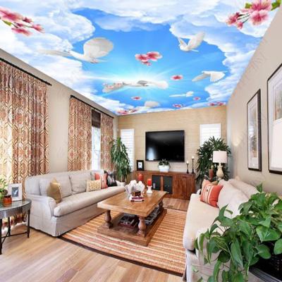 China Blue Sky Artistic Heat Resistant Ceiling Material Ceilings Market Dubai for sale