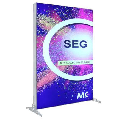 China Advertising Portable Frameless UV Fabric Sign SEG Easy Printing Backlit Lightbox for sale