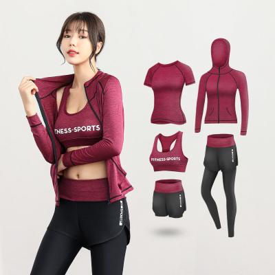 China 2021 New Arrival Breathable Custom Gym Clothing Fitness Sportswear High Waisted Workout Leggings Yoga Set Wear Women Sport Pants Yoga Set for sale