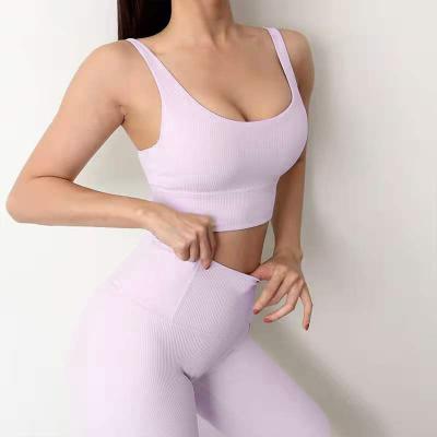 China Breathable Yoga Set Fitness Sports Bra Crop Top Shirts Running Shorts Workout Clothes For Women Gym Sets 2 Piece Set for sale