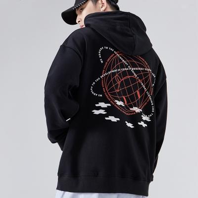 China Wholesale Warm Oversized 100% High Quality Cotton Pullover Men Anti-wrinkle Logo Printing Embroidery Hoodies Custom Made for sale