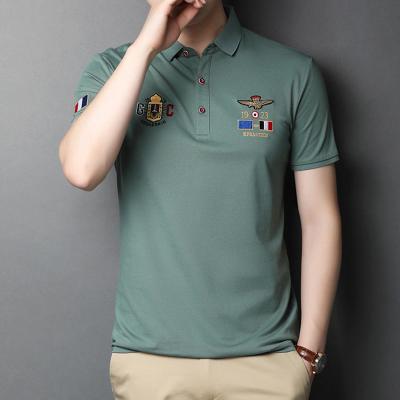 China Wholesale Plain High Quality Plain Anti-wrinkle Casual Golf Embroidery Simple Logo Men's Polo Shirt For Men for sale