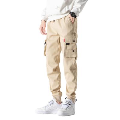 China Anti-pilling cargo pants men's fashion brand pants loose Korean version of the trend of nine point casual men's pants for sale