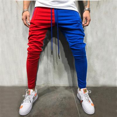 China Anti-Wrinkle Mens Gym Pants Slim Fit Tracksuit Bottoms Striped Skinny Joggers Sports Tracksuit Custom Designs Logo Men Joggers Pant for sale