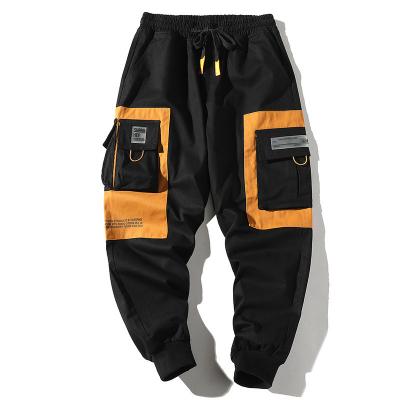 China Fashion QUICK DRY Design Custom Print Logo Loose Fit Mens Pockets Cargo Pants for sale