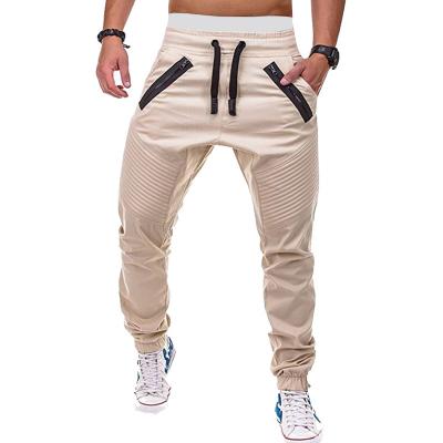 China Anti-pilling stretch trackpants 2021 new design slim fit for men streetwear fashion trackers lightweight solid color casual pants for sale