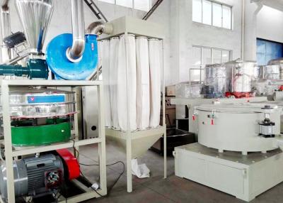 China Recycled Material PE Pulverizer Automatic Double Shaft With Suction Device for sale