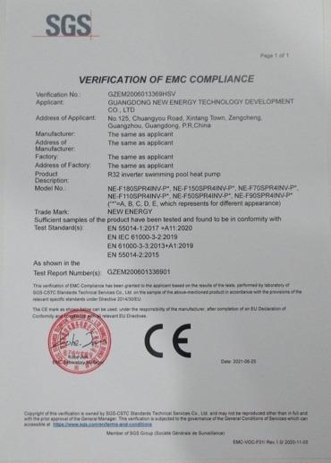 CE - Guangdong New Energy Technology Development Co., Ltd.