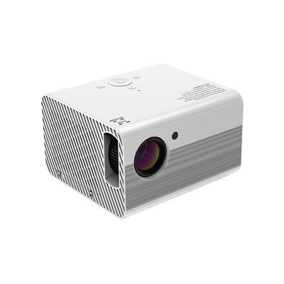 China Amazon Leading One Vendor 2022 Android Miracast Led Projector Speakers Built-in Speaker 1080p 5000 Lumens Full Led Home Projector T10 for sale