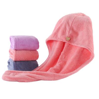 China Microfiber Quick-Drying Towel High Quality Child Safe Hair Warp Dry Quickly for sale