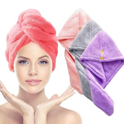 China Viable Wholesale Cheap Quick Dry Wrap Microfiber Hair Towel for sale