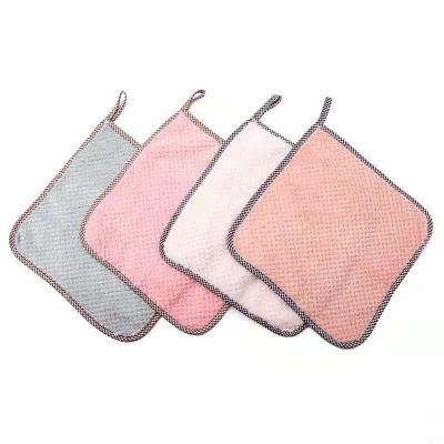 China China Factory Supply Viable Superfine Fiber Cloth Coral Velvet Dishcloth Cleaning Cloth for sale