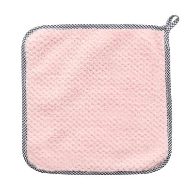 China Sustainable HangableMicrofiber Cloth Kitchen Towels Microfiber Towel Microfiber Towel for sale