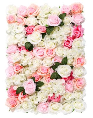 China High Quality Luxury Flower Wall For Sale 2023 Customized multi-color Artificial flowers wall panel hotel wedding Event backdrop factory directly wholesale for sale