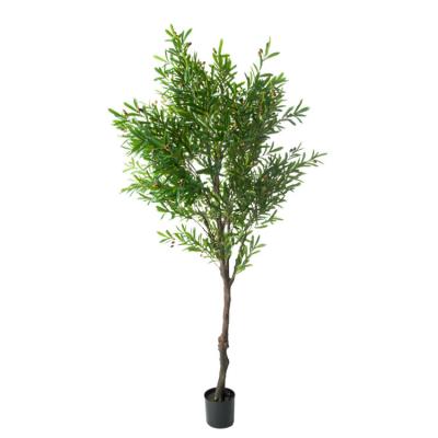 China Real Touch The New Listing Artificial olive Trees with pot  Pu Green high quality home office decor factory wholesale multi size for sale