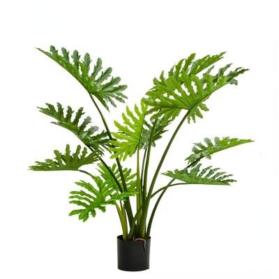 China Home Garden Office Wedding  Decoration Factory whosale Artificial plant Philodendron Special Offer multi size Trees PU leaf real touch potted tree home garden decor for sale