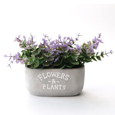 China Beautiful Colorful LFL artificial bonsai succulent pot  plant amazon hot sale office home decor  artificial plants customized pattern for sale