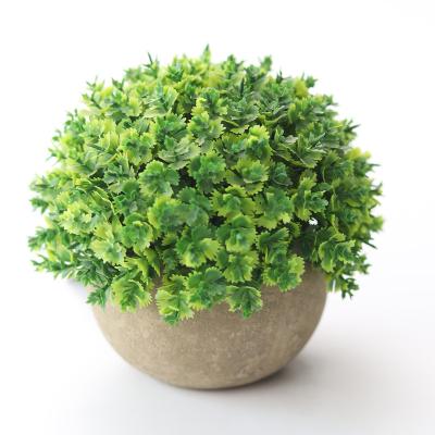 China Home office desktop decoration Hign quality Mini Artificial Eucalyptus Plants Potted Simulated green plants in pots plastic mini bonsai greenery office decor for sale