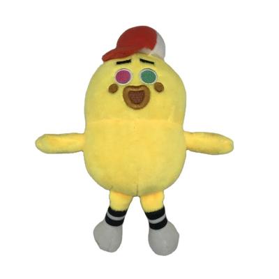 China Kids Gift Customized cute key chain accessories yellow chicken soft plush stuffed animal doll backpack pendant plush chicken for sale