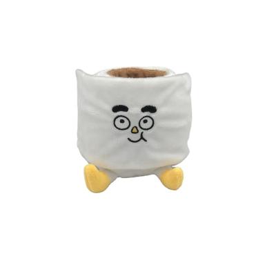 China Kids Gift Customized pet interaction and sports Scream plush toys Toilet paper Puppy hide and seek dog plush toys for sale