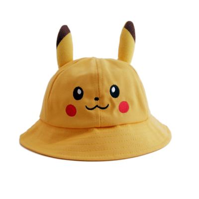 China Wholesale High Quality Striped 100% Cotton Bucket Hat Cartoon Bucket Hat for sale