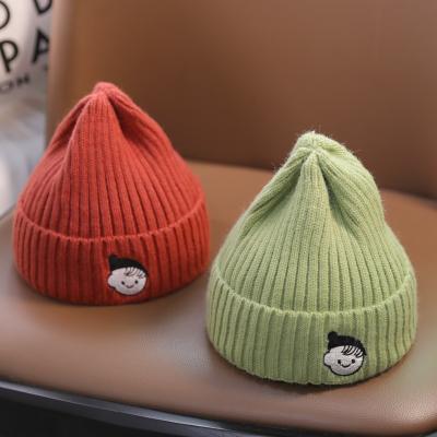 China JOINT Winter Hat Wholesale Warm Cute Custom Embroidered Knitted Beanie for sale