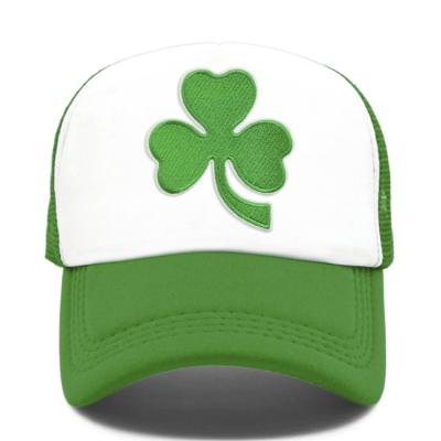 China Irish Shamrock Trucker Hat St. Patrick's Day Irish Green Hat Ireland Lucky for sale