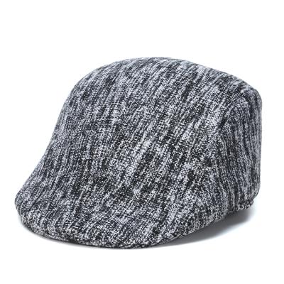 China Paper Boy Striped Beret Men's Cotton Vintage Painter's Hat European And American Hat for sale