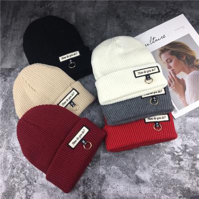 China COMMON Wholesale 2020 Winter Knit Beanie Hat Manufacturers Custom Embroidered Beanie Warm Hat for sale