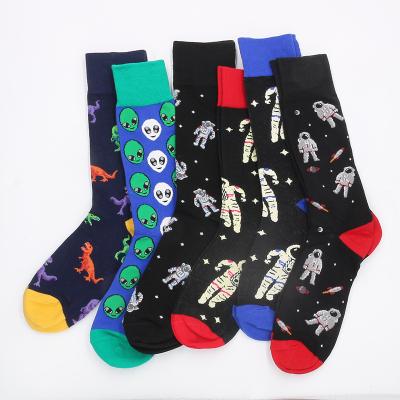 China Wholesale QUICK DRY custom reflective custom logo men's socks fashion unisex style happy sock for sale