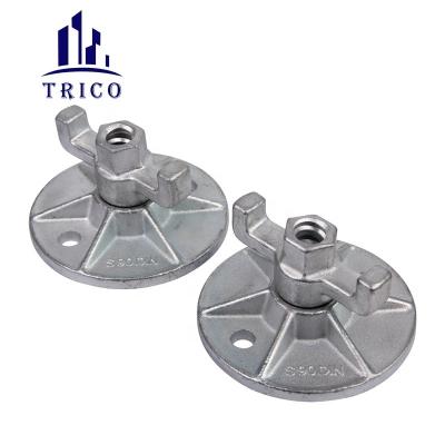 China Hebei TRICO Concrete Formwork Part 15mm Forged/Casting Combi Plate With Nut For Tie Bar System for sale