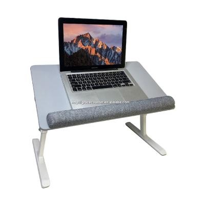 China Modern Laptop Desk For Bed Lap Desks Trays Leather Laptop Stand Foldable Lap Table For Working Writing Consumption for sale