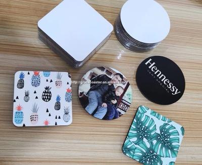 China Durable Empty Coaster Blank MDF Coaster Sublimation Coaster for sale