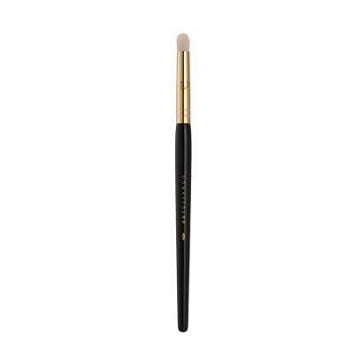 China ROWNYEON Reusable Stock Luxury Cheap Black And Gold Small Mini Angle Eyeshadow Brush Flat Applicator for sale