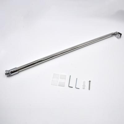 China Modern glass bathroom shower room pull rod door c-35 anti-shake long pull fixed rod reinforced elbow hardware accessories for sale