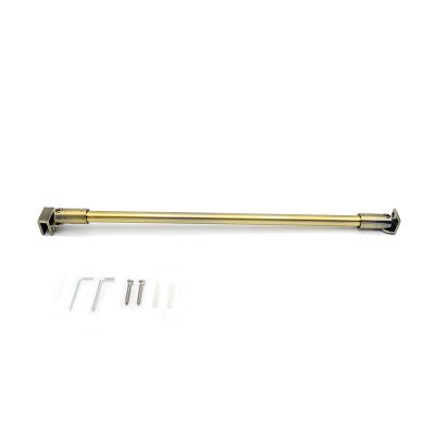 China Modern Custom Frameless Brass Bathroom Fittings Bathroom Glass Shower Fittings Angle Tie Rod Adjustable Connecting Rod for sale