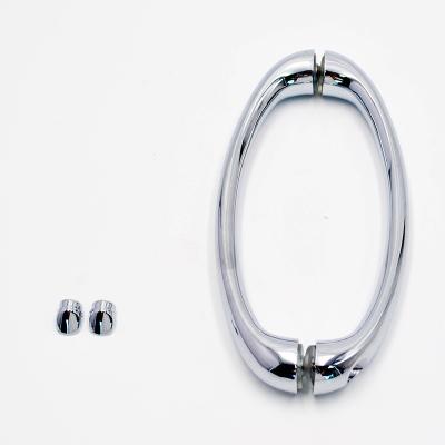 China Zinc alloy glass door handle glass push-pull shower room door handle modern shower door handle E-05 for 4-5-6-8mm glass thickness for sale