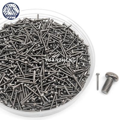 China Pan Gr 2 Cross M1.4 Recessed Pan Head Small Titanium Screws for sale