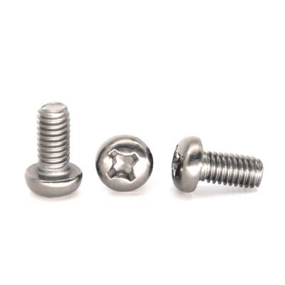 China Pan Corrosion Resistant Cross Recessed Button Head Titanium Screws Fastener for sale