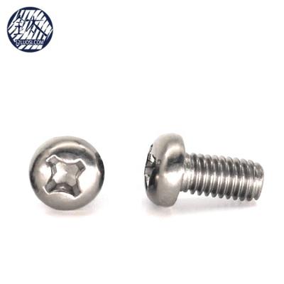 China Titanium Fastener Cross Recessed Pan Head M4 Pan Screw for sale