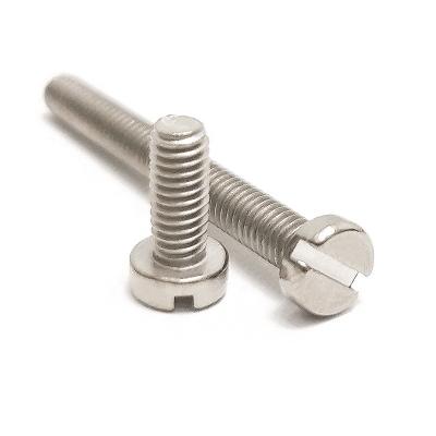 China Cheese DIN84 Gr2 Titanium M4 Slotted Cheese Head Screws With 6mm- 35mm Length for sale