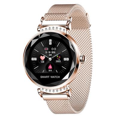 China Touch Screen Women Smart Watch Touch Screen Stainless Steel Band Sports Smartwatch for sale